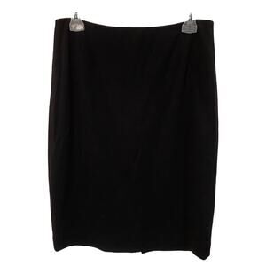 Elie Tahari Black Pencil Skirt Micro polka dot lined 6 Classic